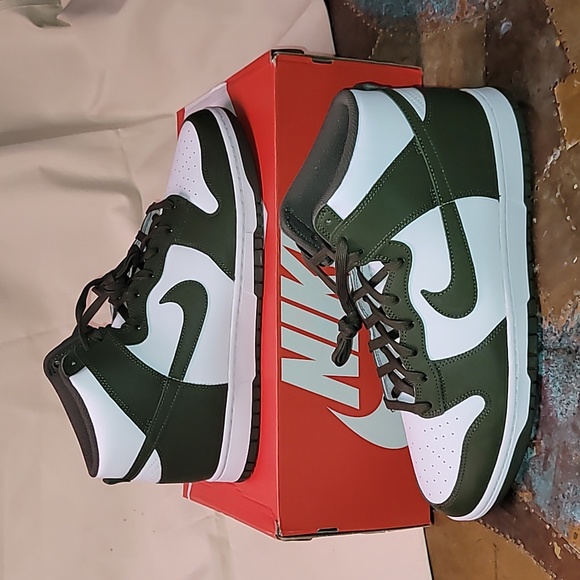 Nike Dunk Hi Retro. Cargo Khaki (army Green). Brand new never worn.  Men's 14 - Picture 14 of 16